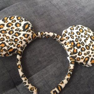 Authentic Disneyland leopard print Mickey ears